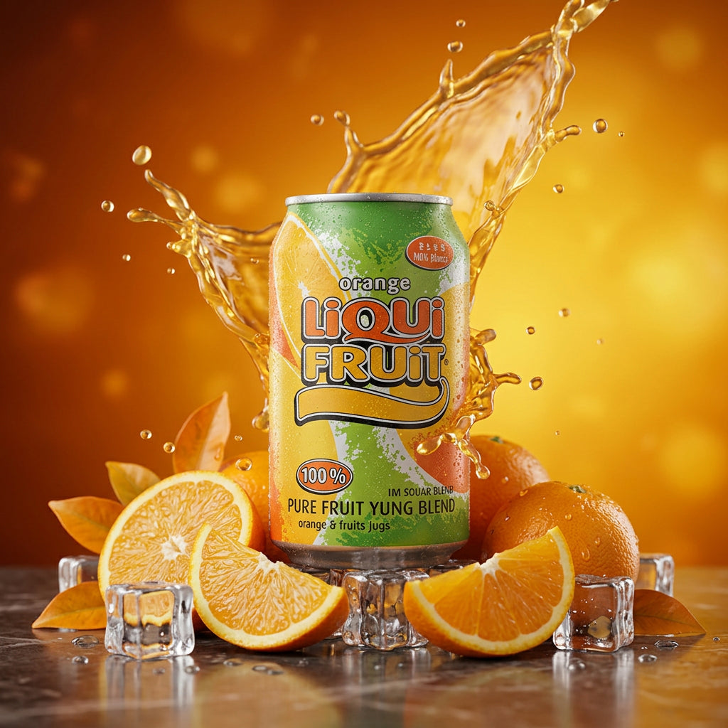 Liqui Fruit Orange 330ml Can