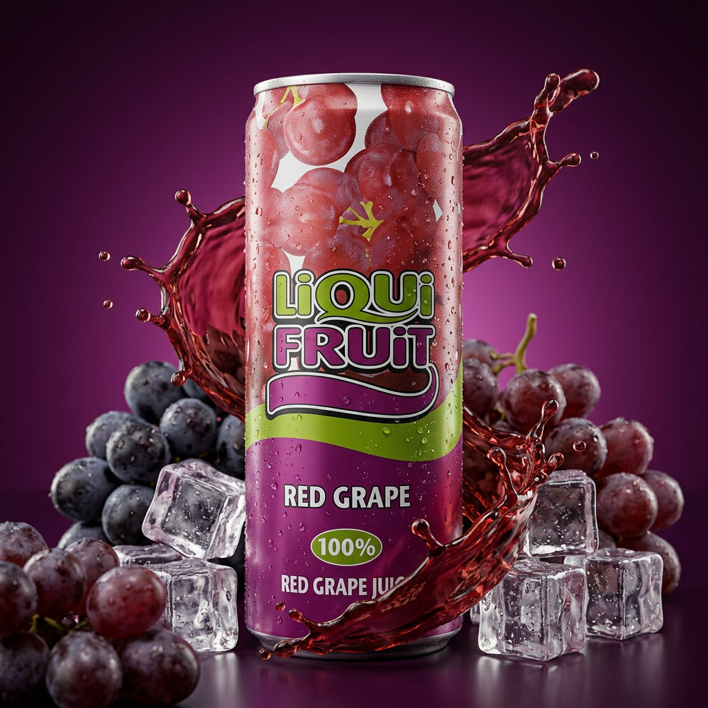 Liqui Fruit Red Grape 330ml Can